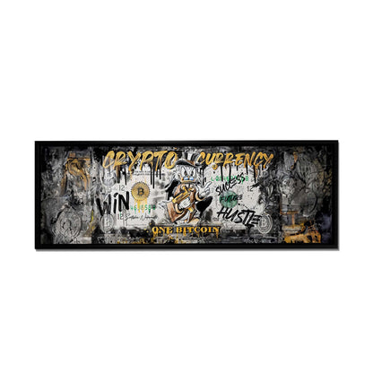 Décoration murale-Bitcoin Pop art-Impression sur toile