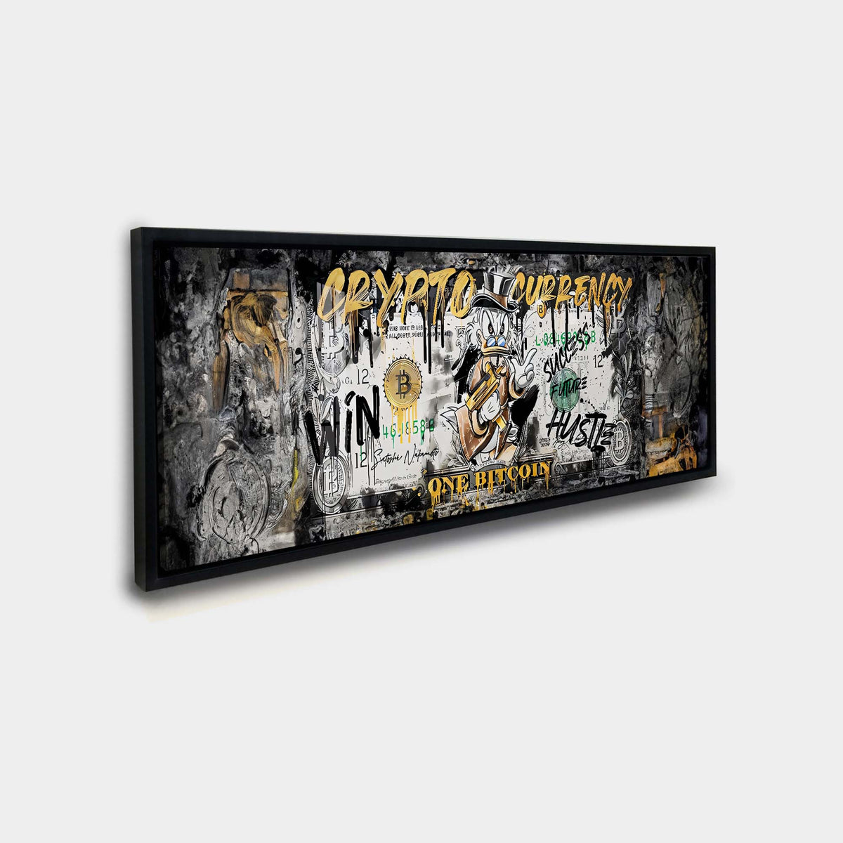 Décoration murale-Bitcoin Pop art-Impression sur toile