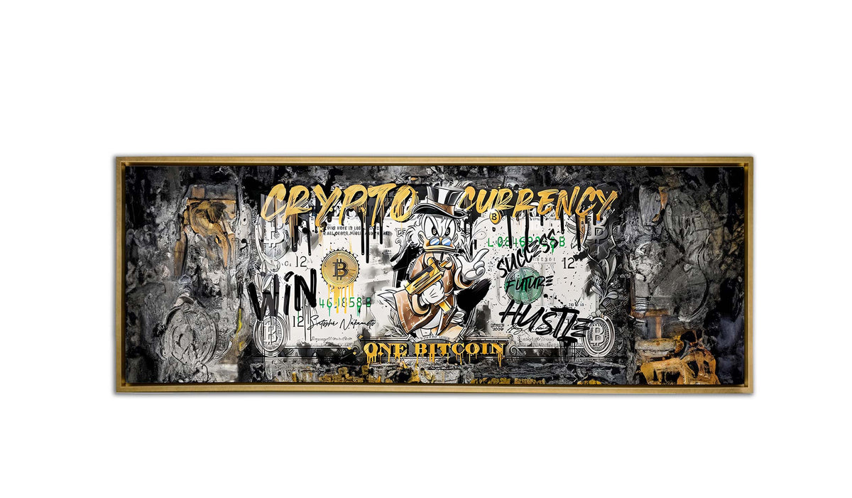 Décoration murale-Bitcoin Pop art-Impression sur toile