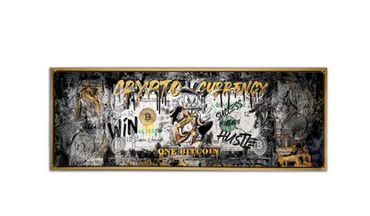 Décoration murale-Bitcoin Pop art-Impression sur toile