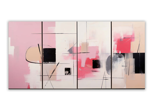 Beaux-arts - Teintes pastel - Œuvre d'art - Art mural