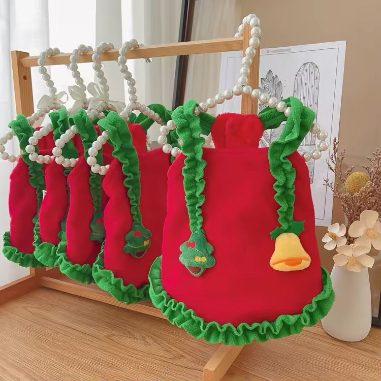 Robe de Noël pour chien Jingle Bells – Robe de fête pour chien