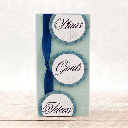 Couture Creations Hotfoil Stamp - Sentiments Idées, Buts, Projets
