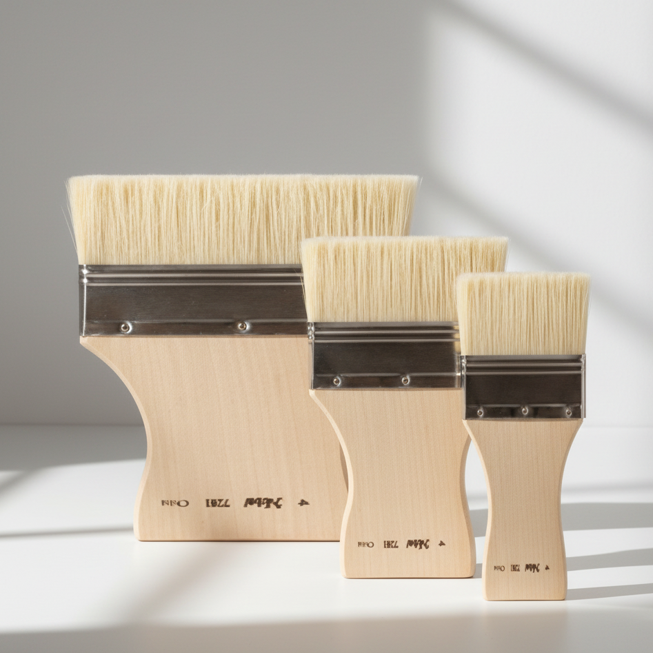 Low Profile White Hog Flat Spalter Brush