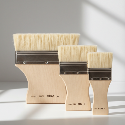 Low Profile White Hog Flat Spalter Brush