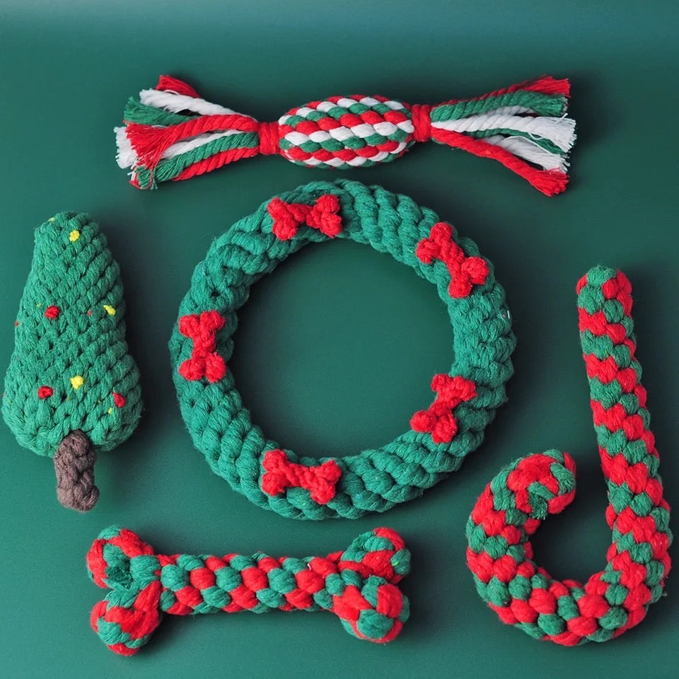 Collection de jouets pour chiens de Noël Merry Playtime | Jouets en peluche de Noël