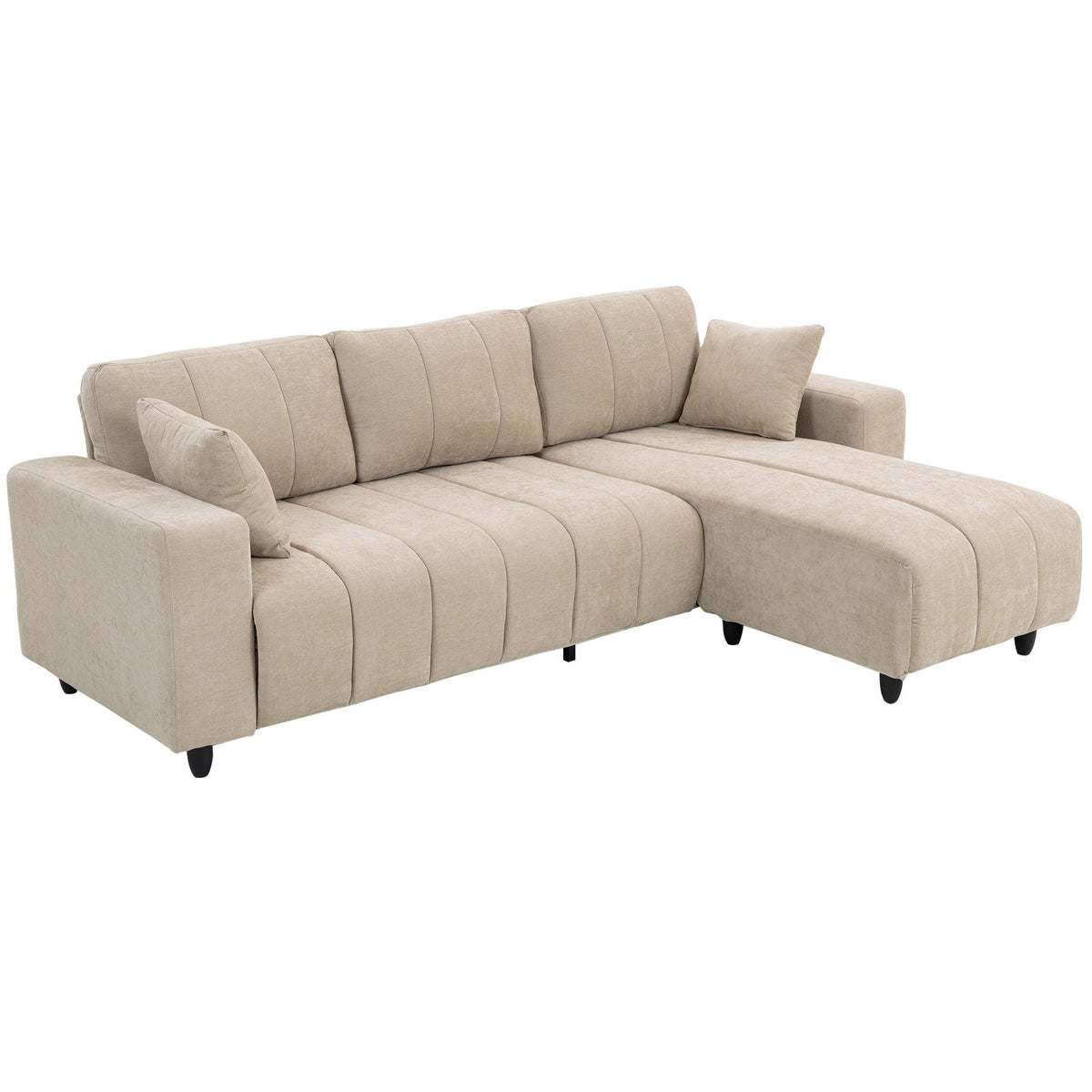 Canapé d'angle réversible Wilshere avec méridienne interchangeable - Disponible en 2 couleurs