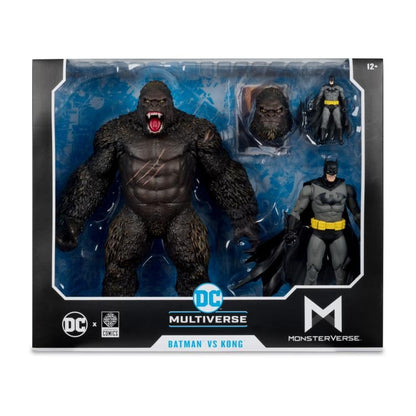 Justice League vs. Godzilla vs. Kong DC Multiverse Batman vs. Kong Figurine d'Action - Pack de Deux