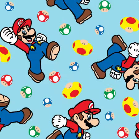 Super Mario Bros. - Mario et Champignon Bleu