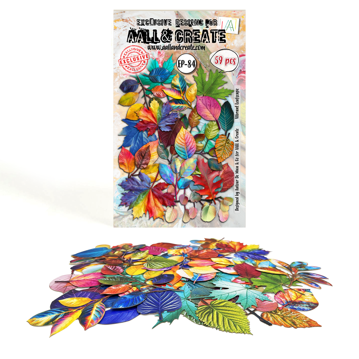 AALL and Create - Éléments de découpe éphémères - Paysage de feuilles éclatantes