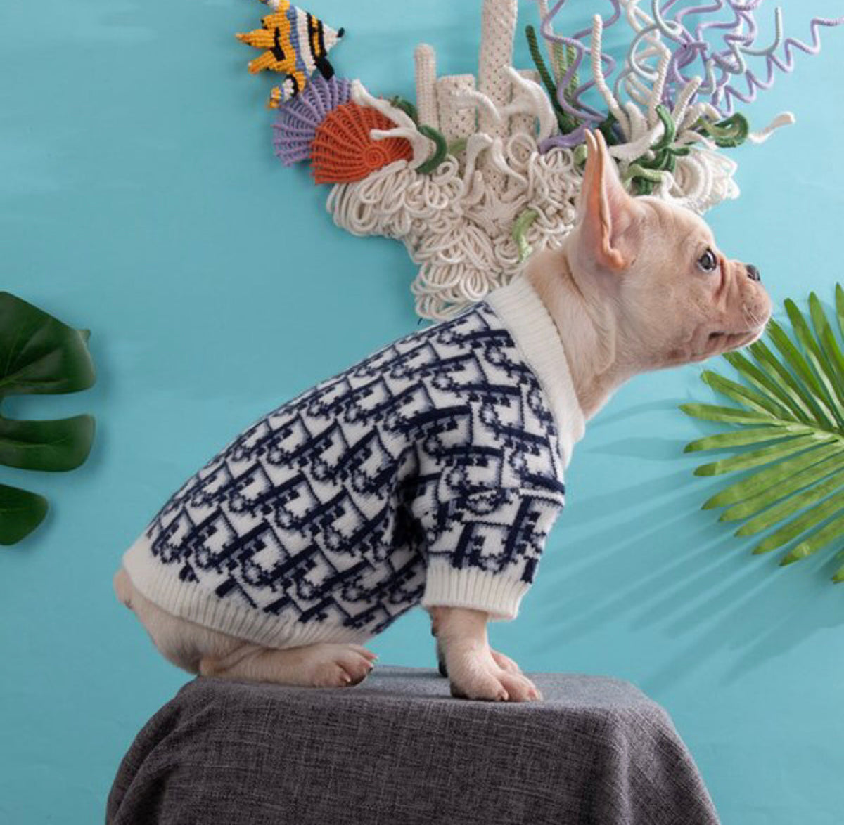 Deorel Classic Knit Dog Sweater | Pullover Top