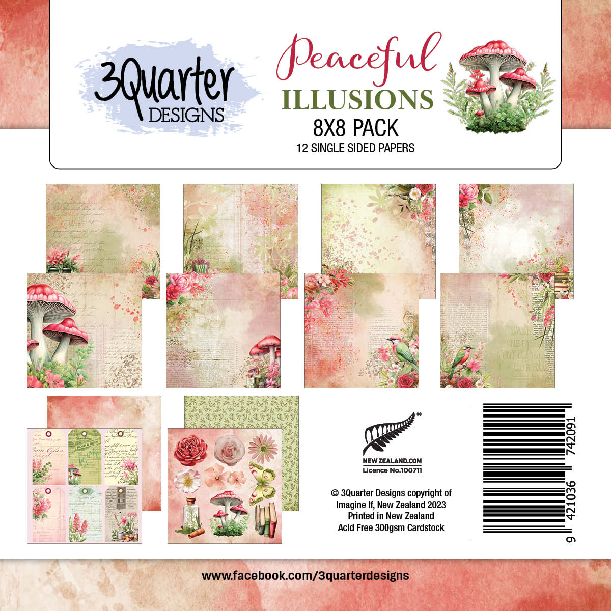 Lot Illusions paisibles 8x8