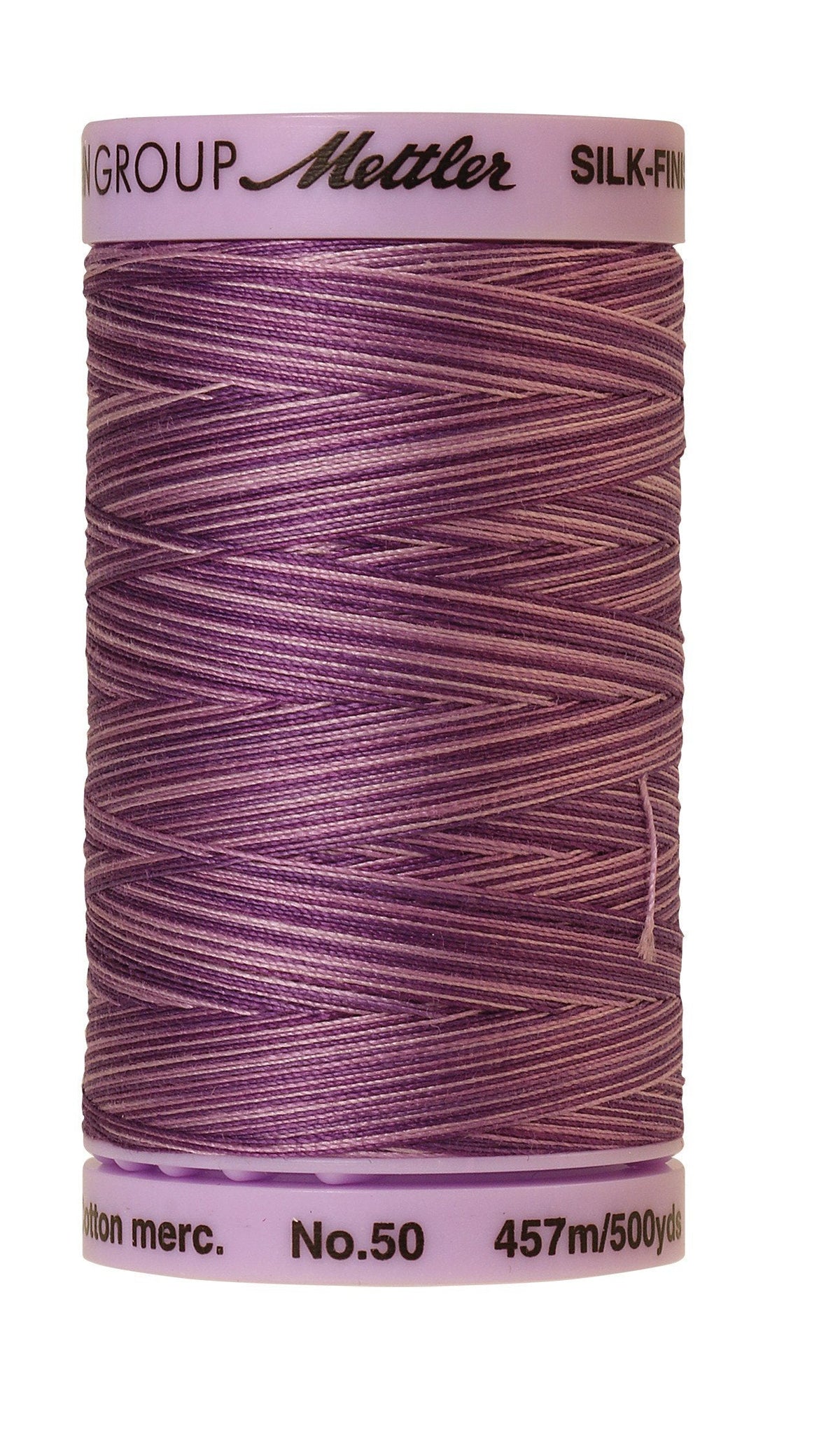 Mettler Fil de coton 50wt Silk-Finish panaché 500yd/457M Lilas Bouquet