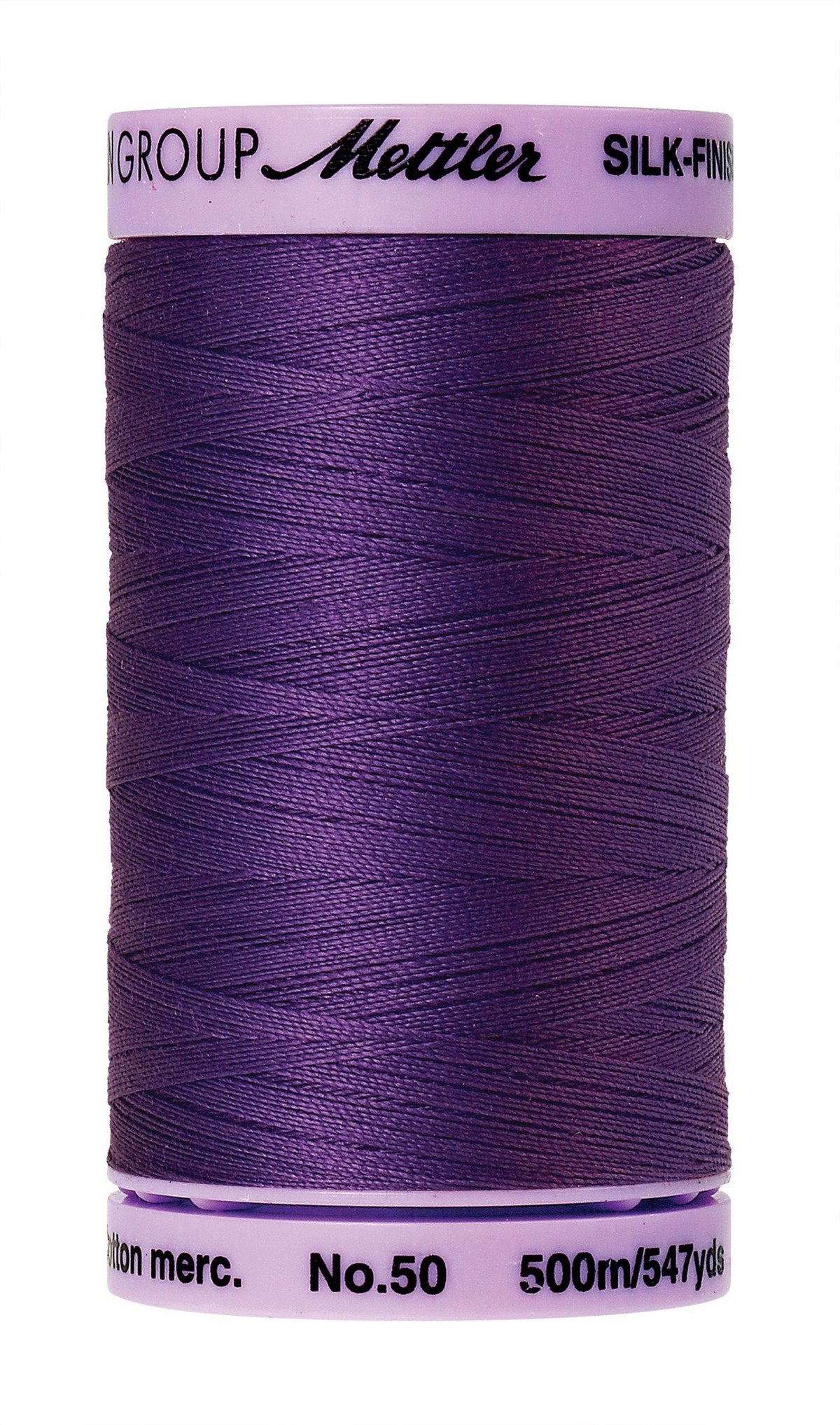 Mettler  Silk-Finish 50wt Solid Cotton Thread 547yd/500M Iris Blue
