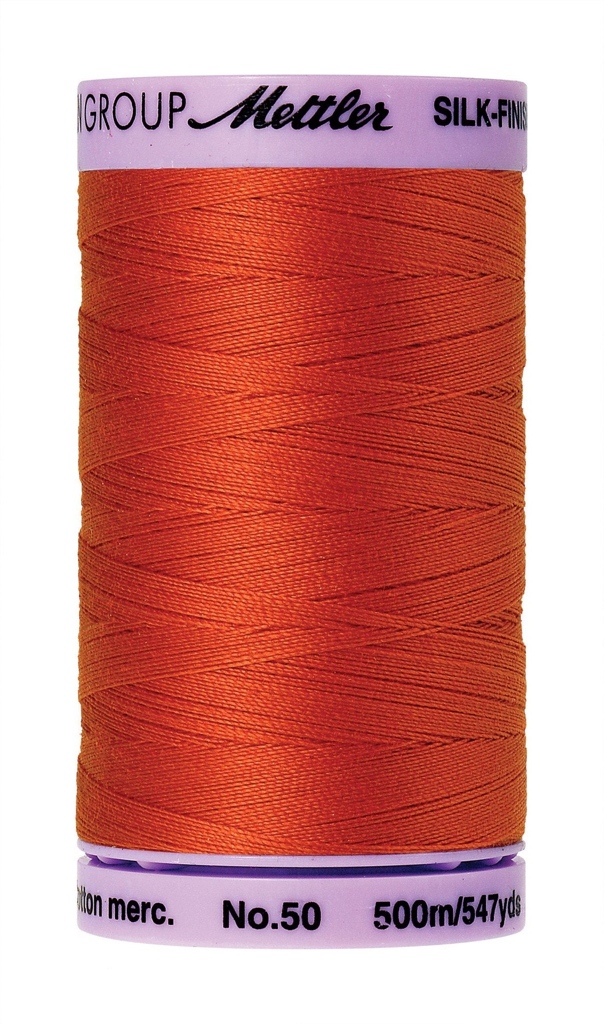 Fil de coton solide Mettler Silk-Finish 50wt, 547 verge/500 M, Paprika