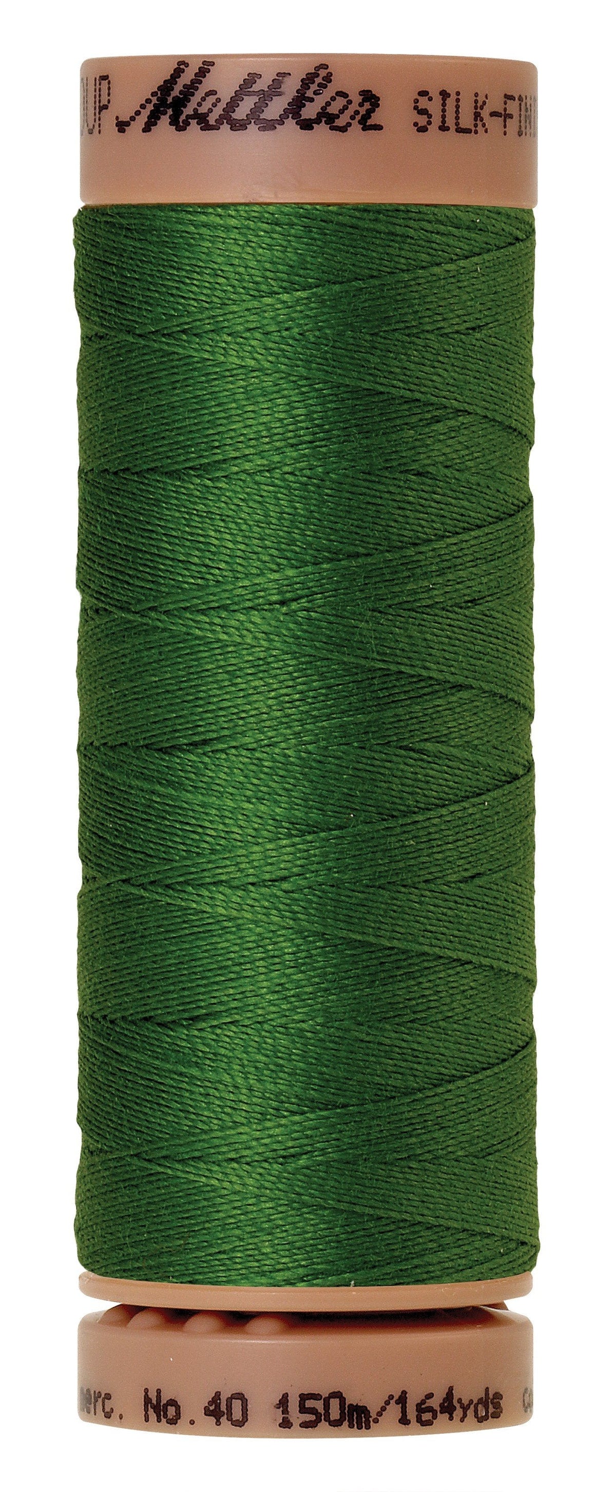 Fil de coton uni Mettler Silk-Finish 40wt 150 m (164 verges) Treetop