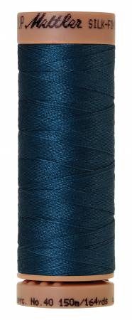 Mettler Silk-Finish - Tartan Blue - 40wt Cotton Thread 164yd/150m