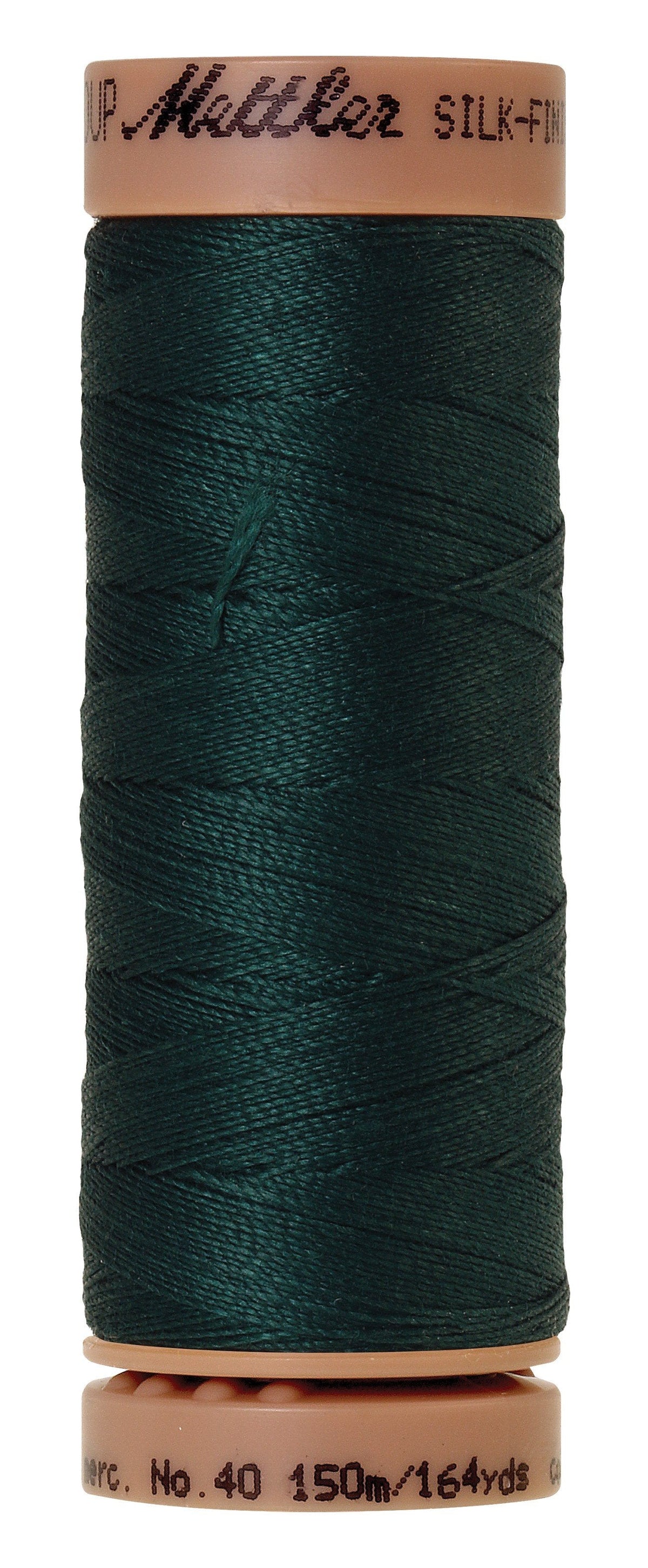 Fil de coton solide Mettler Silk-Finish 40wt 150 m (164 yd) — Coloris Swamp