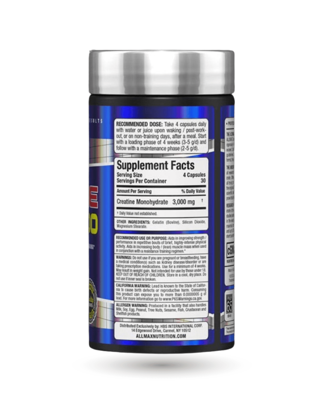 ALLMAX Créatine 3000 gélules pour la croissance musculaire en ligne