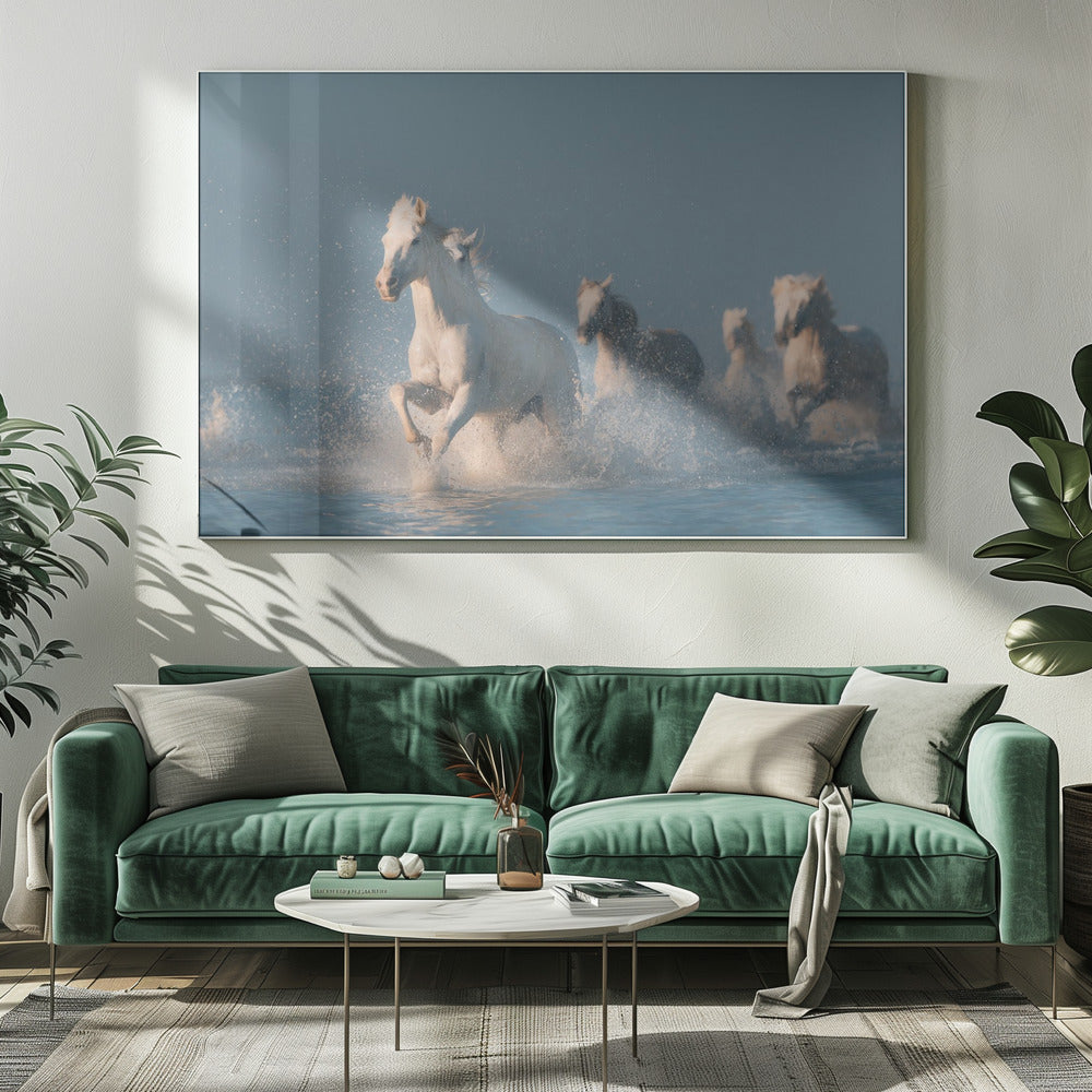 Art mural Anges de Camargue. Cheval