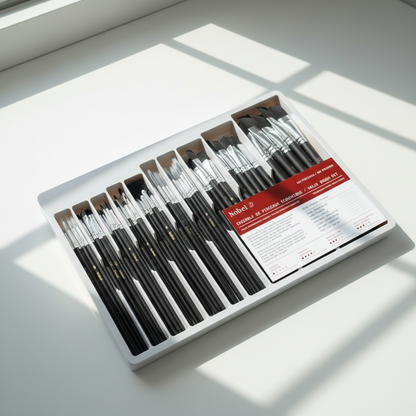 Nobel Value - 100 pcs Mixed Paintbrushes for Professionals