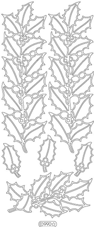 Autocollants décoratifs - Feuilles de houx