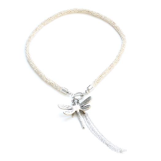 Court collier libellule