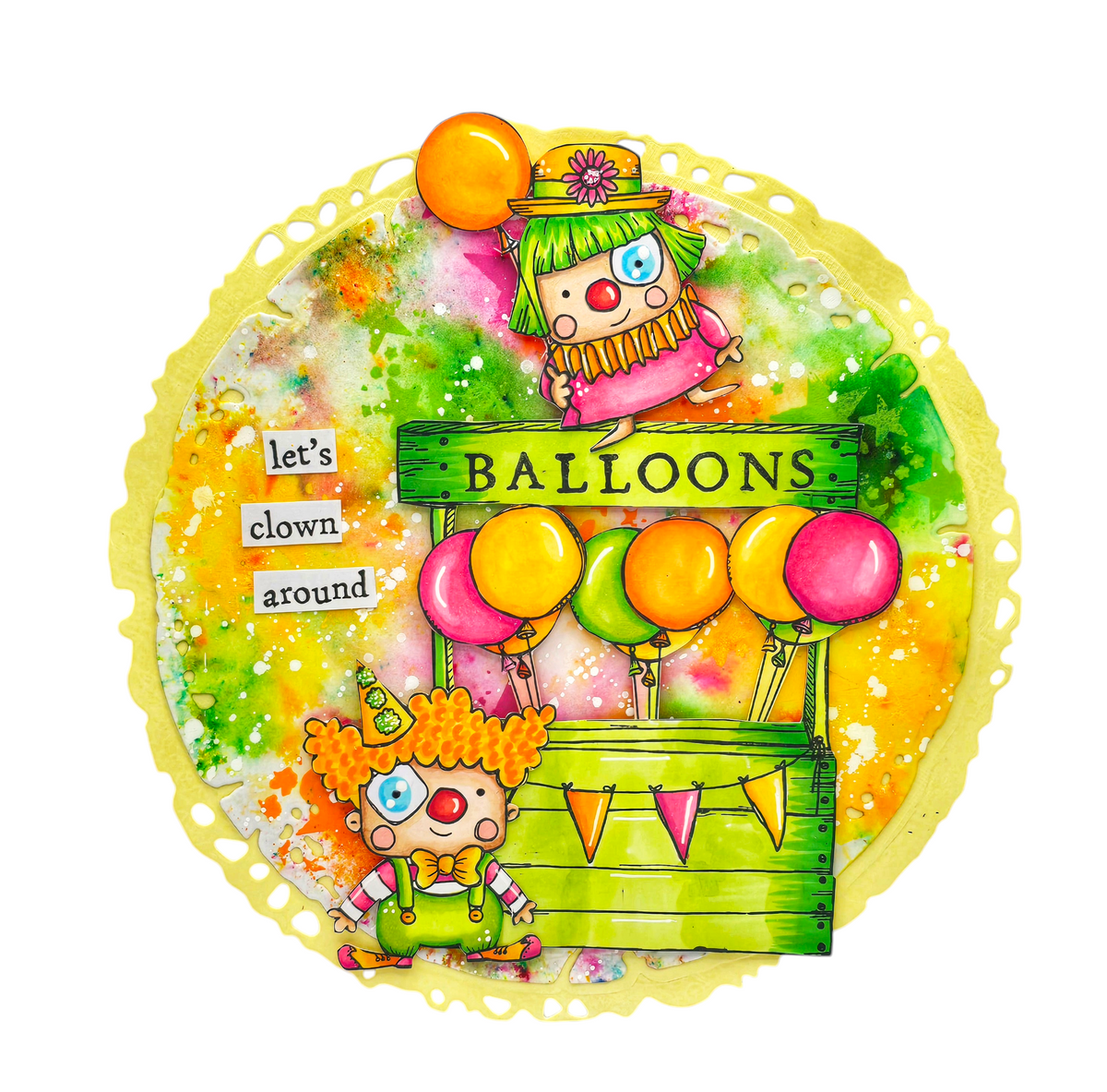 AALL and Create - Set de tampons A7 - Clown Around