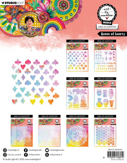 ABM Masque Reine de Cœur Art By Marlene 1 PC