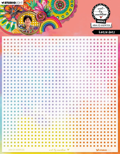 ABM Masque Lotsa Dots Art By Marlene 1 PC