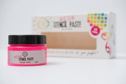 ABM Stencil Paste Neon Colors Art By Marlene 169x86x58mm 6x50 ml