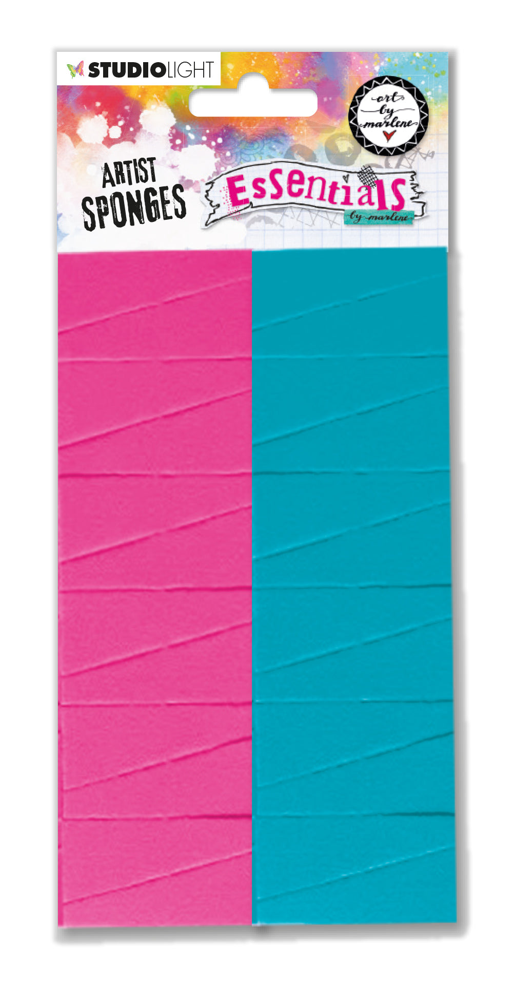 ABM Éponges d'artiste 4 couleurs Essentiels 150x90x38mm 48 pièces n°01