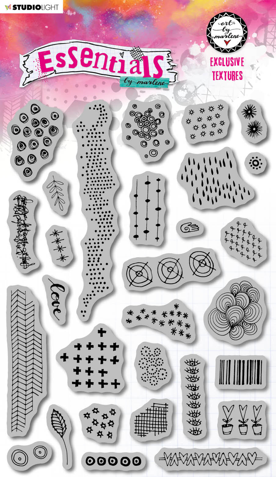 ABM Tampon adhésif Textures Essentielles exclusives 153x265x5mm 29 pièces n°47