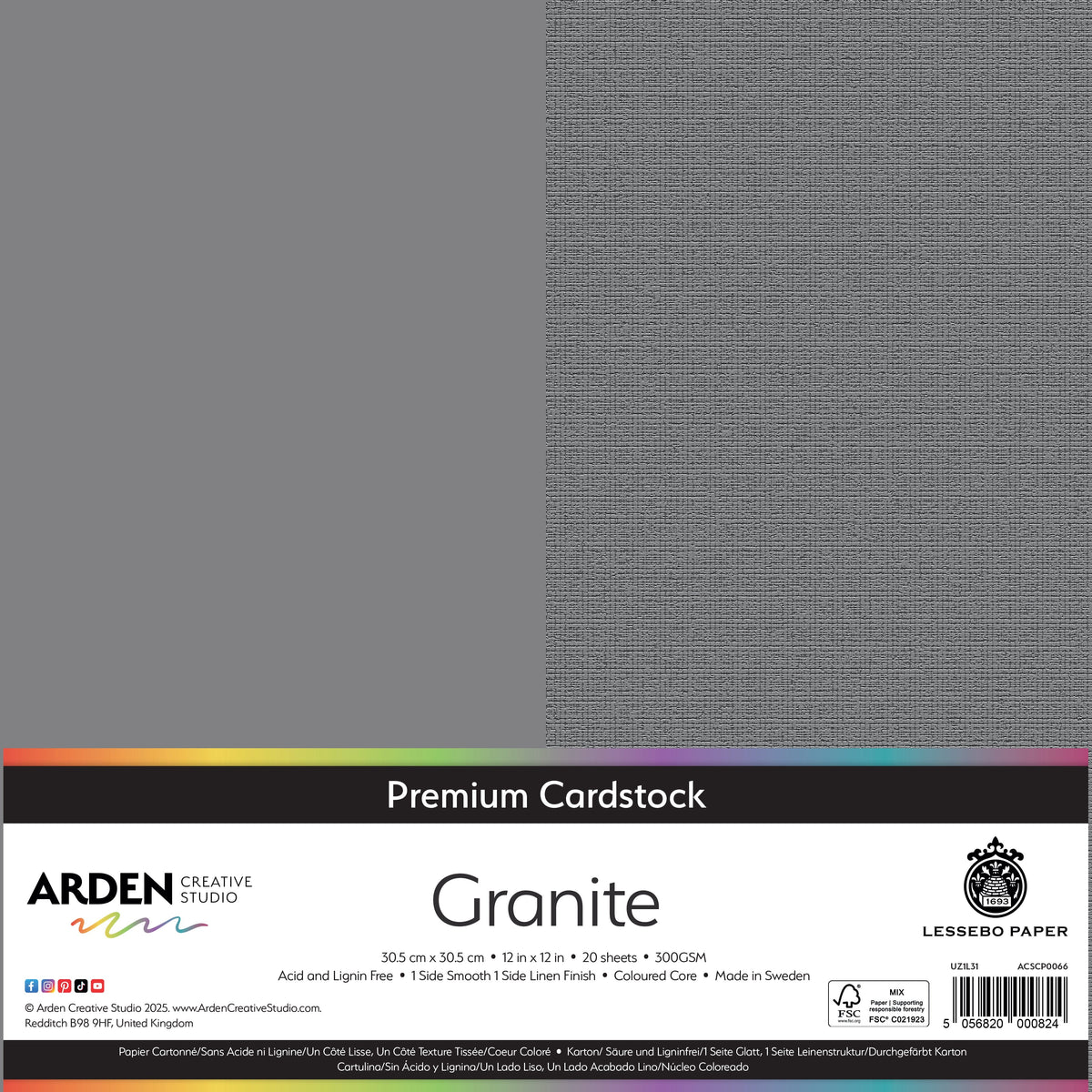 Arden Creative Studio Premium Cardstock 12in x 12in 300gsm 20 Pack
