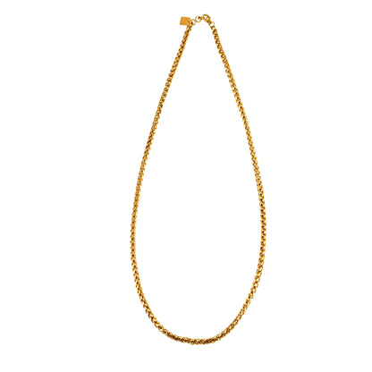 ACTON Gold: Mid Width Byzantine Chain Necklace.