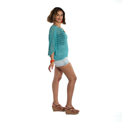 Short Sleeved Top - Teal