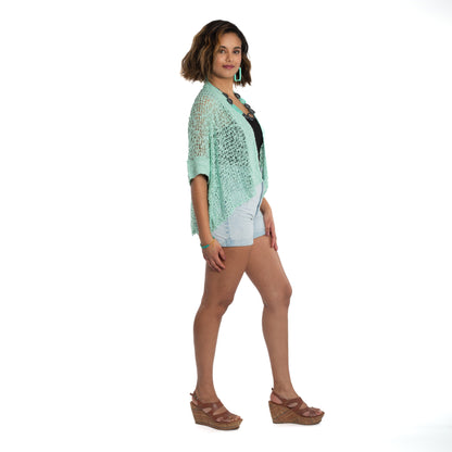 Short Sleeved Cardigan - Mint