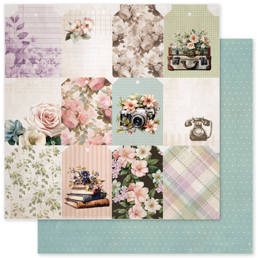 Afternoon in the Park Basics E 12 x 12 Paper (12 pc Bulk Pack) 34428