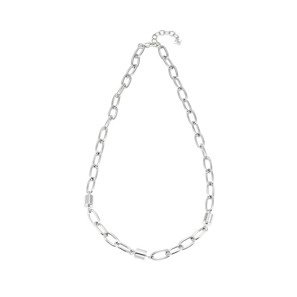 AKELLO SILVER (Or Blanc) : Chaîne de force argentée