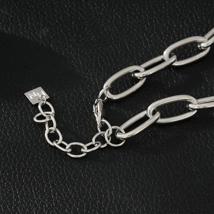 AKELLO SILVER (Or Blanc) : Chaîne de force argentée
