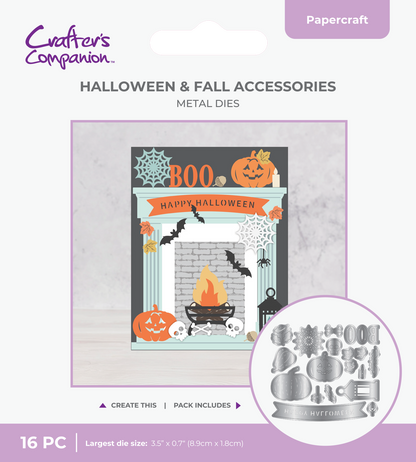 Matrice de découpe métallique Crafter's Companion – Accessoires Halloween et Automne