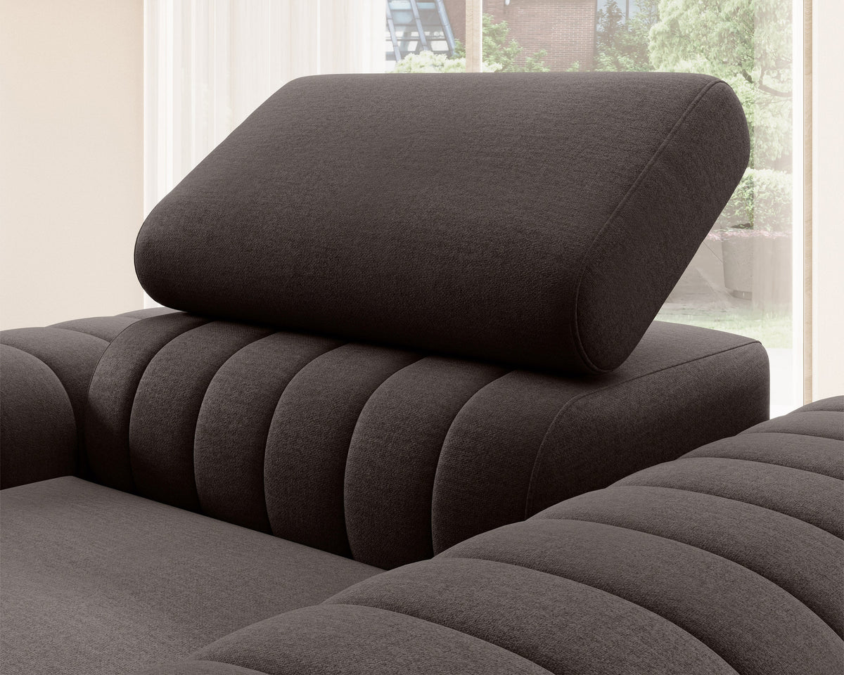 Laurence Modern Accent Chair - Dark Brown