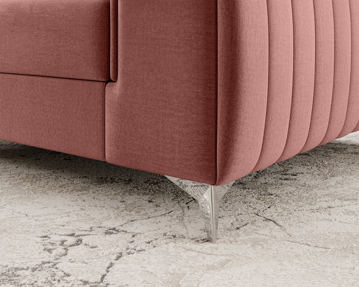 Laurence Modern Accent Chair - Plum