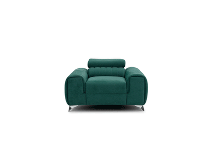 Laurence Modern Accent Chair - Teal Green