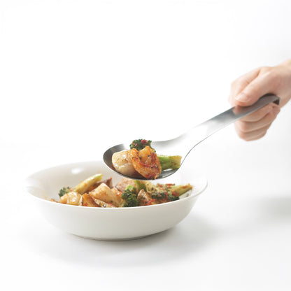 Cuillère de service Suqu Eatoco Japon – Acier inoxydable avec manche crochet (230 mm)