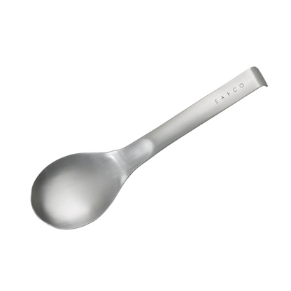 Cuillère de service Suqu Eatoco Japon – Acier inoxydable avec manche crochet (230 mm)
