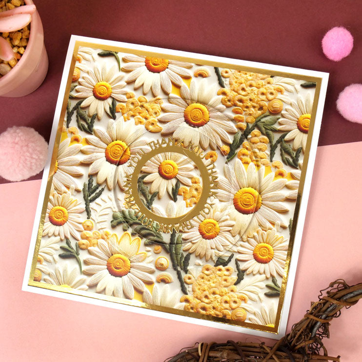 Adorables paquets de cartes de créateur Scorable - Fleurs brodées