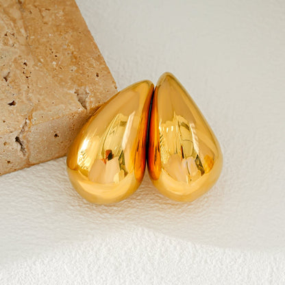 AVONTUR Gold : Clous d'oreilles pendantes en forme de goutte d'eau