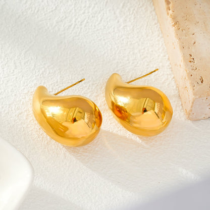 AVONTUR Gold : Clous d'oreilles pendantes en forme de goutte d'eau