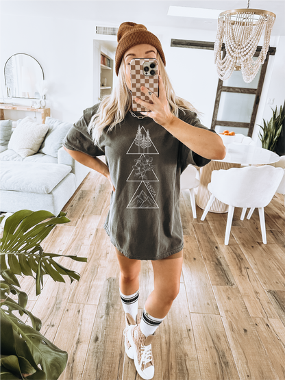 T-shirt unisexe géométrique Alberta | Vêtements Prairie